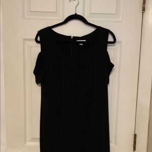 Calvin Klein Black Sheath Dress Cold Shoulder